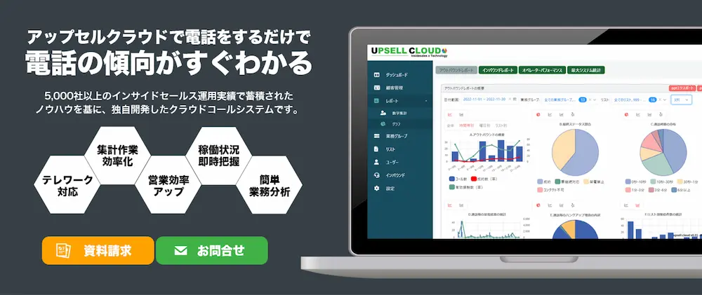 クラウドコールシステム「UPSELL CLOUD」